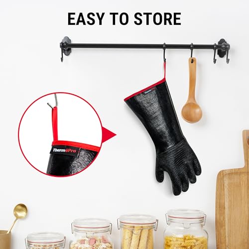 ThermoPro 932°F Heat Resistant BBQ Gloves, 14