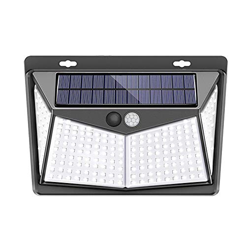 Festnight 208LED Luz Solar Lâmpada de parede PIR Motion Sensor Light IP65 resistente à água Iluminaç