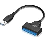YiYunTE USB auf SATA Adapter USB 3.0 zu SATA Kabel für 2.5 Zoll SSD HDD Festplatten Laufwerke Super Speed USB zu 2.5 SATA III Festplattenadapter Konverter für Windows XP Vista 7 8 10 Mac OS. mit UASP