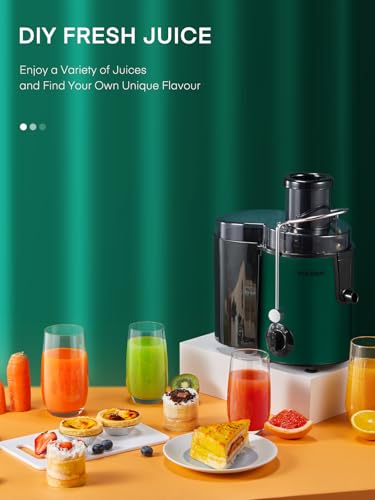 Image of HOUSNAT Centrifugal Juicer for Whole Fruit and Vegetables, 65MM Wide Chute