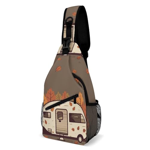 Bolso Sling Camper Happy Fall para Hombro y Pecho
