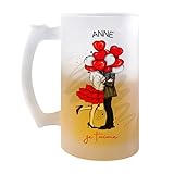 💘 Cadeau Idéal pour les Amateurs de Bière: Que ce soit pour votre partenaire, votre ami amateur de bière, ou un membre de la famille, ce verre à bière Saint-Valentin est le cadeau parfait pour célébrer l'amour et la passion pour la bonne bière.