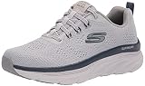 Skechers Men's D'Lux Walker Commuter Loafer, Gray/Navy, 9.5