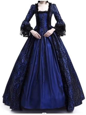 Women's Victorian Rococo Dress Lace Trumpet Sleeve Dress Inspiration Maiden Vintage Dress for Party image 5