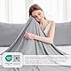 IKALIFE Kühldecke Leichte Kühlende Decke - 2 in 1 Doppelseitige Sommerdecke Q-Max>0,5 Dünne Selbstkühlende Decke Sommer Cooling Blanket zum Schlafen Kältedecke für Menschen Bett 150 x 200 cm Grau