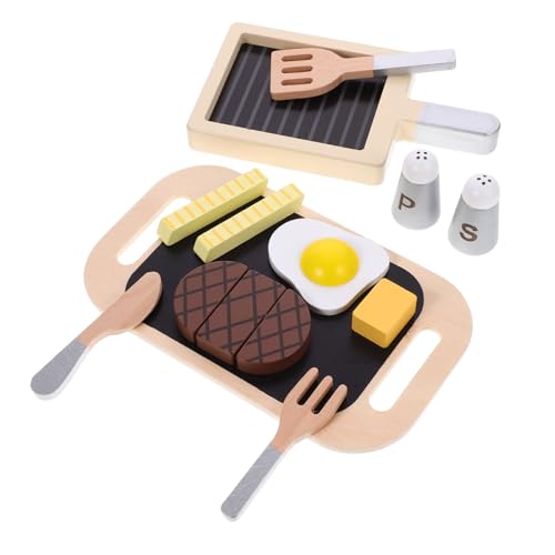 OATIPHO 1 Juego Filete Cortado en Madera Jugar Chicos Juegos de Cocina para Juguete Madera Juguete Interactivo para Juguetes Bebe Juguetes de Cocina Juguete de Comida de Madera