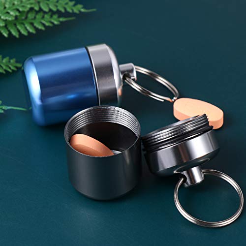 HEALLILY Titular Pílula Keychain Pill Box Recipiente Pílula Caso de Viagem À Prova D' Água para As