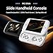 RG Slide Handheld Game Console RG Slide 4.7-inch LTPS In-Cell Screen No Card Retro Game Console Unisoc T820 Portable Arcade Video Gaming Console Support AI WiFi Bluetooth HD and TV Output White