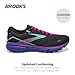 Brooks Women's Ghost 15 Neutral Running Shoe - Black/Blue/Aruba - 9 Medium