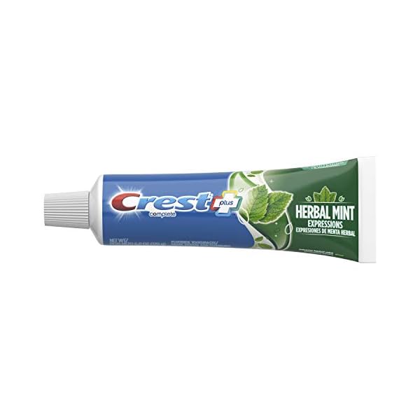 Crest Complete Multi-Benefit Whitening Plus Herbal Mint Flavor Expressions Toothpaste, 6.0 oz (Pack of 6)