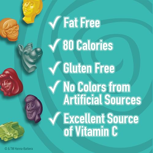 GM Betty Crocker Scooby Doo Fruit Flavored Snacks Assorted Flavors 10-0.8 oz Pouches, Multi