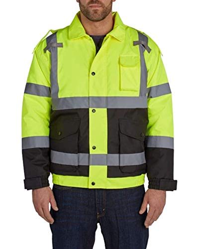 Get Discount 70% Price Utility Pro - Quilt Lined Bomber Jacket - Reflective Safety Wear
