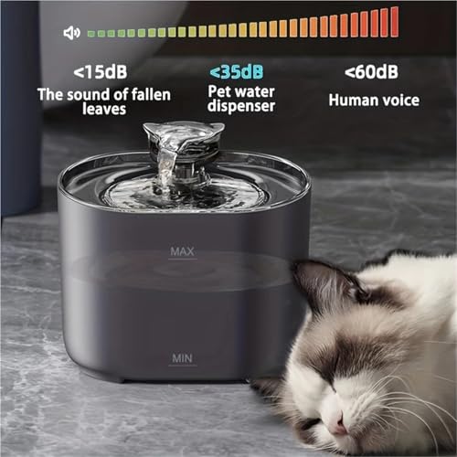 Fuente de agua inteligente para gatos 2.2L con filtro miniatura 2