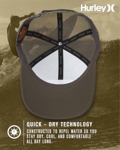 Image of Hurley Mens Hat Beach Break Trucker Water Resistant Baseball Cap