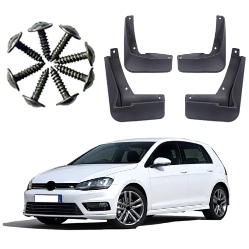 Image of Mud Flaps Splash Guards Fit for Volkswagen Golf7 Rline(2013-2016),Tire mud Guard,No Drilling Fender Flares,Anti Splash Sewage Mud,Front and Rear Wheel fenders,Vehicle Sediment Protection,4PCS