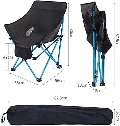 Chaise de camping réglable et portable avec structure robuste en alu - 4