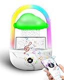 Picture of Aromatherapy Essential Oil Diffuser Rainbow Rain Cloud Humidifier Water Drip Mushroom Diffuser with Running Lights Rain Sounds for Sleeping-Aromatherapy Fountain&Night Light (Rain Cloud)