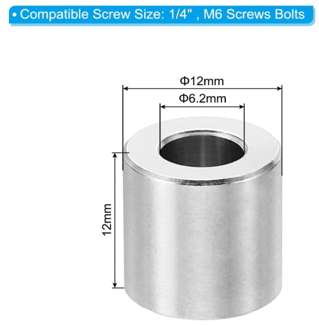 TA-VIGOR 5Pcs M6 Aluminum Spacer - Image 2