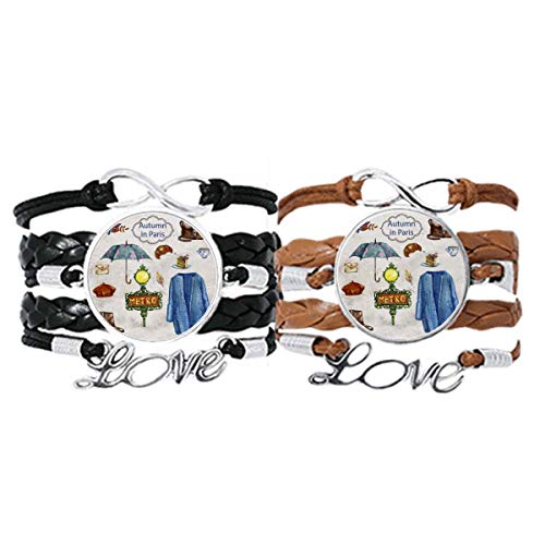 Bracelet Amour Couple Cuir pour C&eacute;l&eacute;brer Votre Histoire Unique