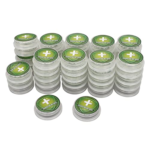 La Mejor Recopilación de Toallitas de mano más recomendados. 48 50 Toallitas para Manos, Toallitas Desechables para Limpieza de Manos, Envueltas Individuales Portátiles, Toallitas para Empujar para Uso en Viajes, Aplicación Súper Conveniente