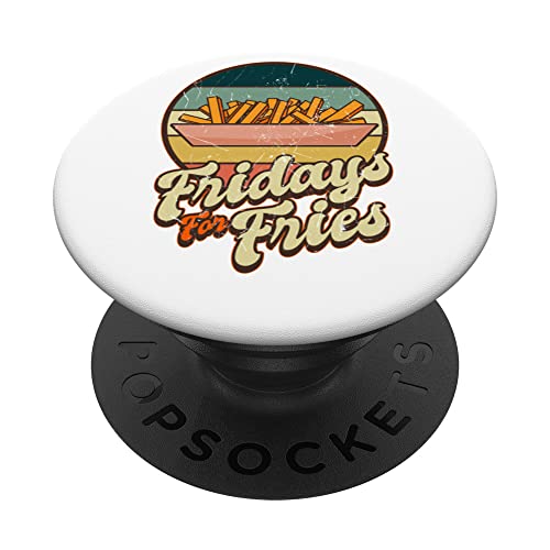 Refranes de patatas fritas Divertidos Viernes de patatas PopSockets PopGrip Intercambiable