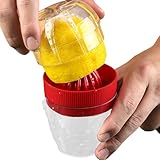 Zitronenpresse Manuell – Multifunktionale Limetten Orange Presse, Leichte Küchen Saftpresse mit Messskala, Handliche Zitruspresse With Sanfter Saftfiltration | küchenhelfer For haushalt bar frühstück