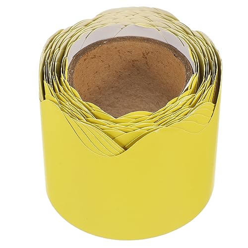 DIYEAH Accesorio De Borde De Pizarra Decorativo Papel Para Bordes De Aula 10m Rollo Festoneados Decoraciones Para