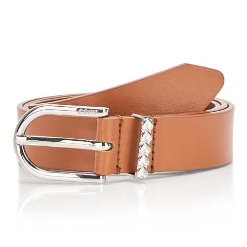 HUGO Women's Zoey Round Buckle Leather Belt2