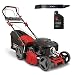 Produktbild Scheppach Benzin Rasenmäher MS200-51VS | 51cm Schnittbreite | Variable Motorgeschwindigkeit | 65L Fangbox | 7-fache Höhenverstellung | Seitenauswurf & Reinigungsfunktion | inkl. Motoröl & Ersatzmesser
