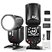 NEEWER Z2-S Flash Speedlite TTL a Testa Rotonda 2,4G per Sony da 76W con Nuova UI, Lampade Pilota, Cambio Rapido TCM TTL/M, HSS 1/8000s, Batteria 2600mAh, 480 Flash a Piena Potenza, Panno per Pulizia immagine