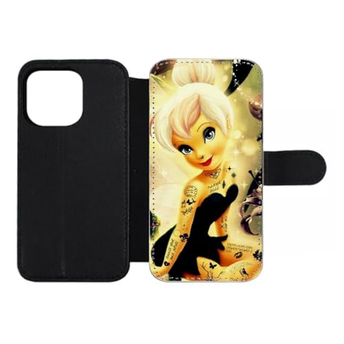 Housse cuir iPhone 15 Pro fée punk pour éviter les rayures d'écran avec fermeture magnétique