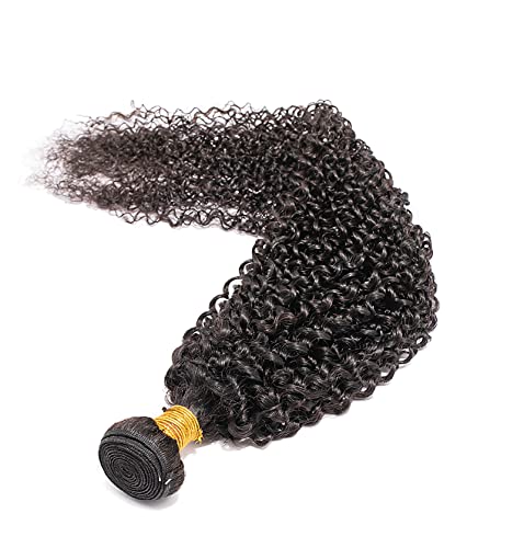 Huarisi 1 Bundle Kinky Curly Bundles 28 Inch Long Curly Weave Human Hair 8a Unprocessed Brazilian Virgin Hair Extensions 100g Sew in for Black Women - Image 4