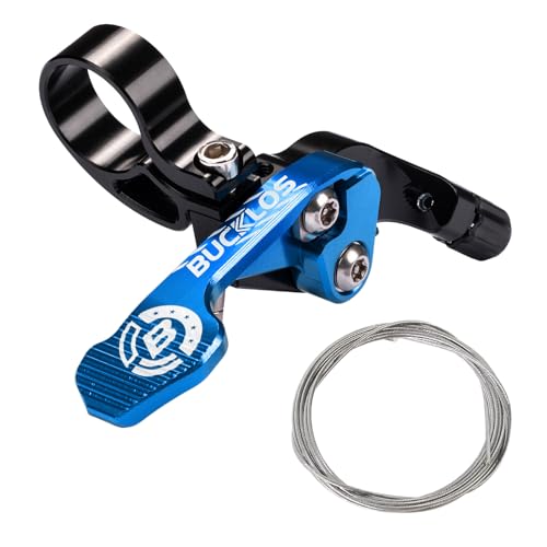 BUCKLOS Dropper Seatpost Lever Remote Telescopic MTB Seatpost Dropper Bicycle Shock Remote Lever Bike Suspension Seat Post Part