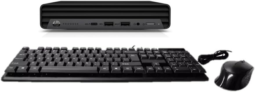 HP ProDesk 600 G6-Mini, Intel Core i5-10500T 2.3GHz, 16GB RAM, 512GB M.2-NVMe, Windows 11 Pro 64bit (Renewed)
