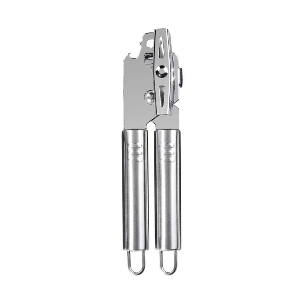 ECVV Can Opener, Stainless Steel Multifunctional Tin & Can Opener, Manual Kitchen Tool, Professional Ergonomic Heavy Duty Safety Manual Can Opener for Seniors With Arthritis At Hand