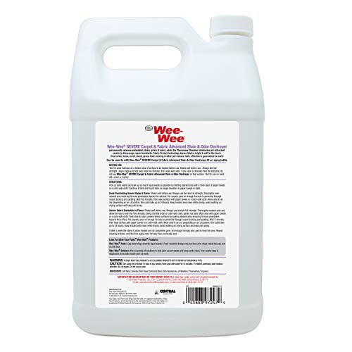 Four Paws Wee-Wee Severe Pet Stain And Odor Remover Fabric And Carpet Stain Cleaner 128 Ounces #TOP5