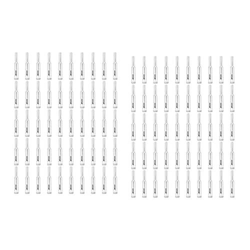 Wuden 100 Pcs Diamond Coated Drill Bit for 8 mm Diamond Pointed Hole Saw, for Ceramic Tiles, Glass, Kitchen Ceramics, Marble