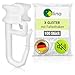 Produktbild Rollina X-Gleiter | Gardinenhaken für Schienen mit 6mm Innenlauf-Breite | Vorhanghaken | Gardinengleiter 10mm | Made in Germany