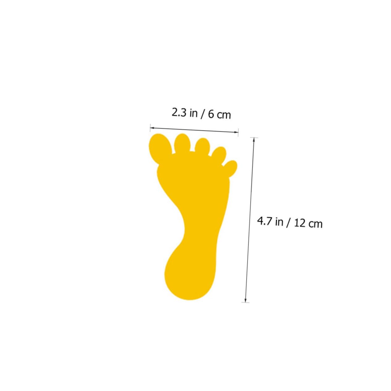 HONMEET 12 Pairs Footprint Floor Decal Stickers Safe PVC Boys and Girls Stair Decals Easy Install Baby Footprint Markers