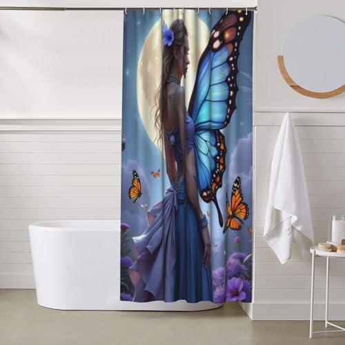 Rideau de douche tissu 152x183 lavable pour baignoire et douche - 7