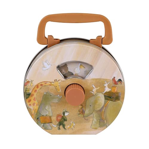 Egmont Toys Boîte à musique radio Arche de Noé - Belle boîte à musique pour enfants, manivelle et caravane animale, jouet durable pour enfants à partir...