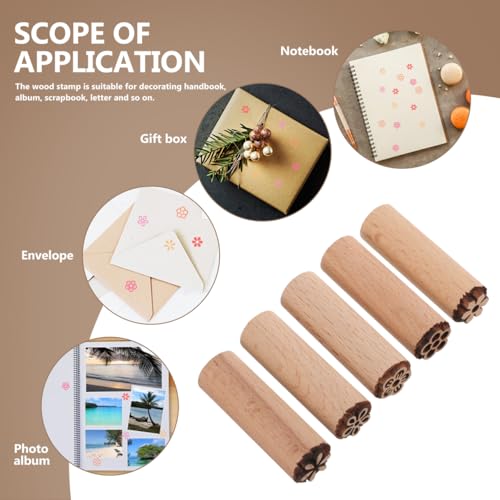 Tampons de texture en bois pour empreinte nette sur argile - 5