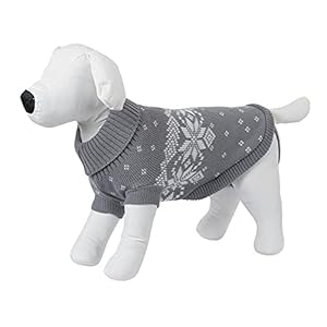 Kerbl 81402 Pullover Lillehamer, 25 cm, grijs/wit