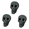 Keramische Vuurvaste Rotsen Vuurplaats Schedel Log Heads voor Bonfire, Campfire, Fireplace, Firepit, Halloween Decor,3