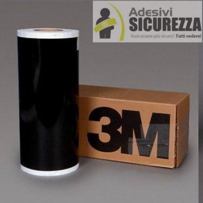 StickersLab - Pellicole adesive rifrangenti scotchlite marca 3M serie 580 colore nero (200mmx1mt)