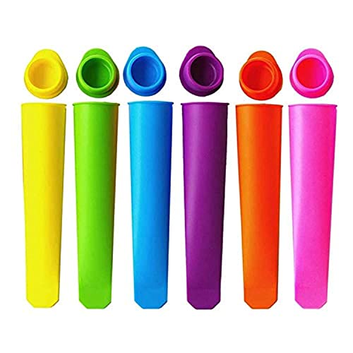 Xrten Moule à Glace Sans BPA, Ensemble de 6 Moulle a Glace pour Glace à l'eau pour Faire des Glaces ou Sac à Collation