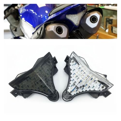 Luz trasera universal moto YZF R1 intermitentes LED 2