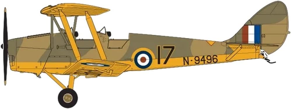 Airfix Model Airplane Kit Model - A04104A de Havilland Tiger Moth, Plastic Plane Model Kits for Adults & Kids, Skill Level 3, 1:48 Scale WW2 Military Aircraft Models - Real Aeroplane Models