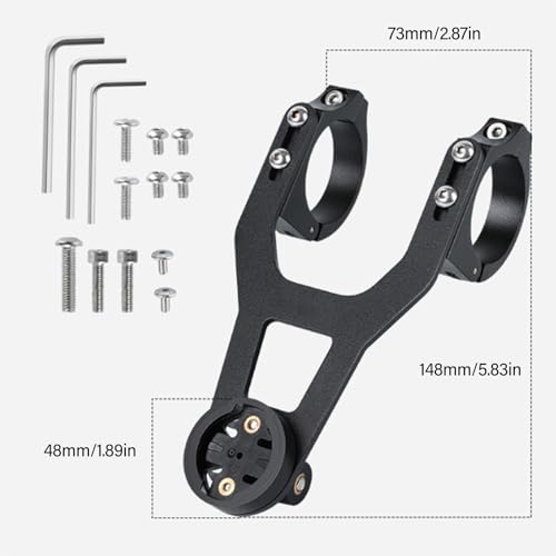 Soporte para bicicleta con montaje compacto para velocímetros y cámaras resistentes 3