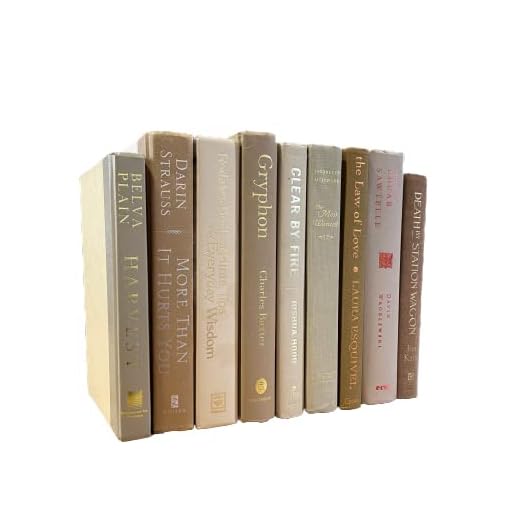 Decorative Real Books Shelf Styling Set of 9